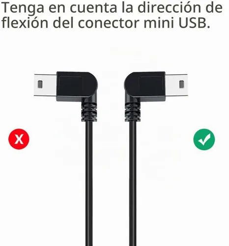 Vista 3 de Cable de carga para cámara de salpicadero, mini USB de 6.5 pies, espejo de cámara de salpicadero, cable de alimentación GPS, compatible con Garmin