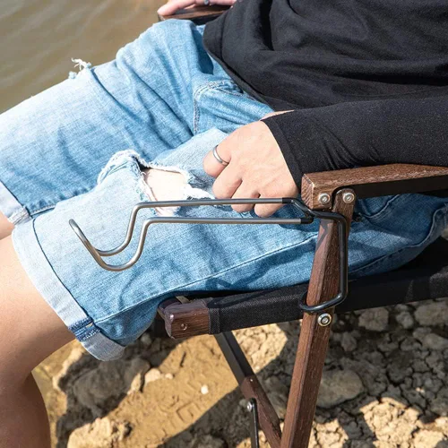 Vista 5 de Perchas de gancho para linterna de camping, gancho de luz multifuncional, hecho de acero inoxidable, soporte de linterna para camping, pesca
