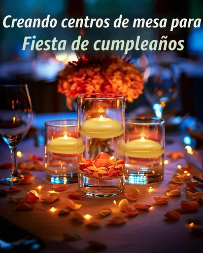 Vista 5 de Homemory Paquete de 6 velas flotantes LED sin llama de 3", 200 horas de duración con pilas, luces de té parpadeantes impermeables para jarrones