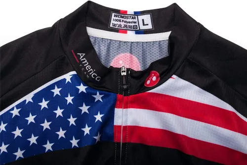 Vista 4 de Bike Jersey Hombres Ciclismo Jersey bicicleta superior transpirable ropa de verano America