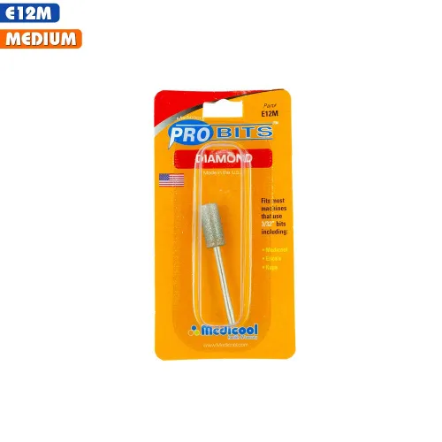 Vista 2 de Medicool Broca de herramienta de uñas para limar y dar forma a barril de diamante E12M