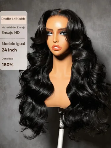 Vista 9 de UNICE Pelucas de cabello humano con cierre de encaje HD Blendaway de 5 x 5, peluca de cabello humano sin pegamento con onda del cuerpo, con cordón