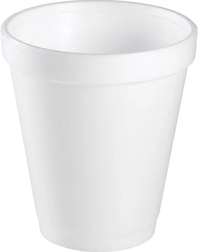 Vista 3 de Dart Tazas de espuma para bebidas, 8 onzas, color blanco, 25 por paquete