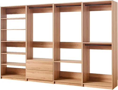 Vista 32 de Maykoosh Organizador de sistema de armario - Armario personalizable con vestidor de almacenamiento negro/modelo D 1 armario