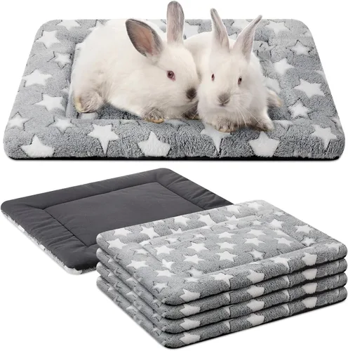 Vista 12 de VitalCozy 4 almohadillas suaves y cálidas para jaula de perro, 20 x 30 x Verde