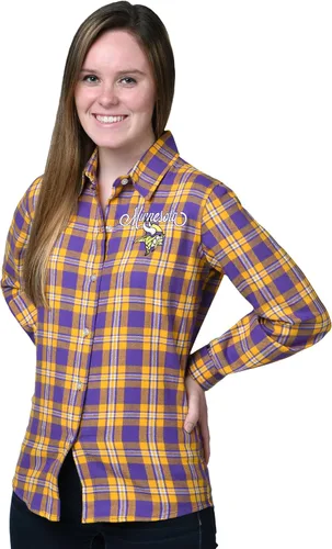 Vista 8 de FOCO NFL Womens 2016 Wordmark Basic Flannel Shirt