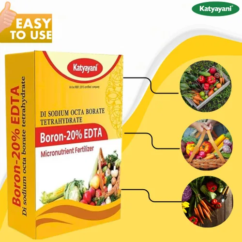 Vista 3 de Katyayani Fertilizante de micronutrientes de boro al 20% (EDTA) para corregir la deficiencia de boro en suelos y cultivos (400 gm x 1) (0.8 lb)