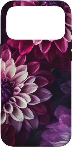 Vista 22 de Dahlia Flower Floral Nature Garden Pink Purple Maroon Design Case for iPhone 17