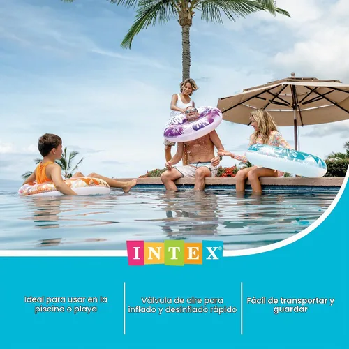 Vista 5 de Intex Tubo de color transparente #59251 - El color puede variar, paquete de 2