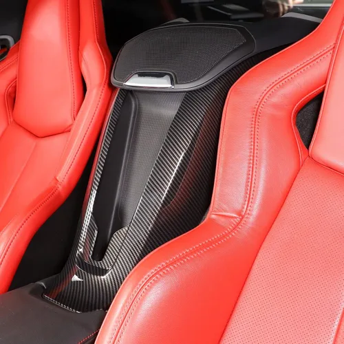 Vista 4 de TOYCIDFG Cubierta inalámbrica para cargador de teléfono con cascada de consola central compatible con Corvette C8 2020-2025 accesorios de decoración