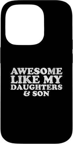 Vista 17 de Awesome Like My Two Daughters and Son Funny Mom Dad Parent Case for iPhone 16