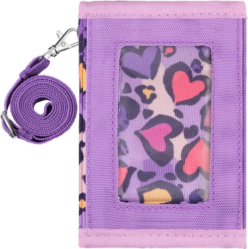 Vista 5 de Cartera infantil para niñas y niños, Leopardo-Púrpura, Moderno