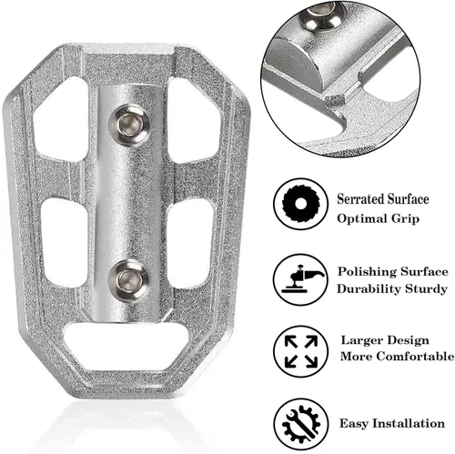 Vista 2 de LKV R1200GS Estriberas para Motocicleta Reposapiés Extendido Reemplazo de Pedal para BMW G310GS S1000XR F850GS F750GS R Nine T Scrambler T Urban