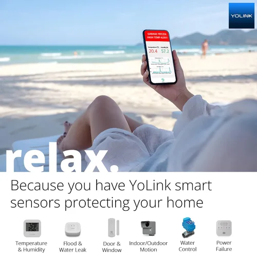 Vista 9 de YoLink Sensor inteligente de puerta y ventana LoRa: alcance al aire libre de hasta 1/4 de milla, recordatorios de puerta dejada abierta, hasta 5