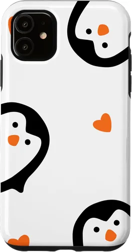 Vista 8 de Cute Penguins Hearts Phone Case for iPhone 17