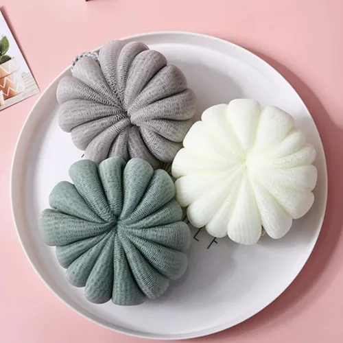 Vista 8 de Beavorty 4 piezas adorables de baño de calabaza ligeras decorativas relajantes suministros de baño para el hogar viajes suaves y cómodos exfoliantes