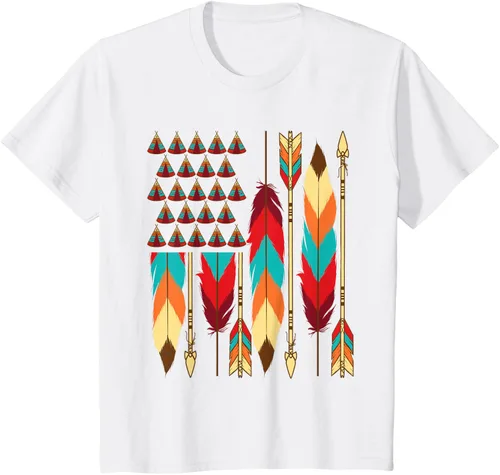 Vista 28 de Native American Bandera - Camiseta de veteranos indígenas del Mes del Orgullo, Negro, S