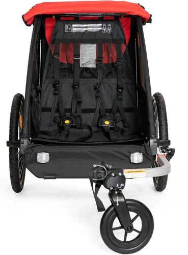 Vista 6 de Burley Honey Bee, remolque y cochecito de bicicleta para niños de 2 asientos