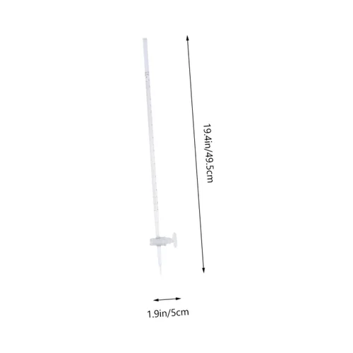 Vista 2 de 1 unid Burette Suministros para el aula de la escuela secundaria Junior Herramienta de laboratorio Aparato de vidrio Herramienta de laboratorio