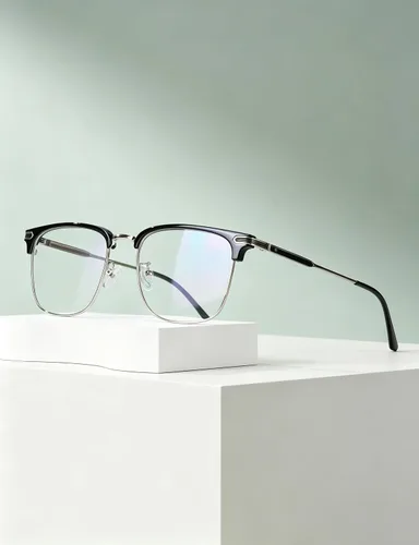 Vista 6 de Gafas de luz azul para hombre, protección ocular antifatiga ocular Flecha Plata/Negro
