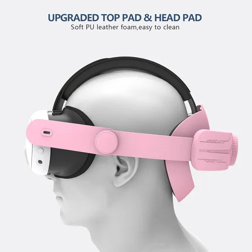 Vista 6 de Comfort Head Strap for Oculus Quest 3, MTomatoVR Lightweight Replacement Strap VR Accessaries, Reduce Face Pressure Comfortable Convenient Flip