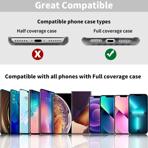 Vista 5 de TACOMEGE Pestaña de correa de teléfono para iPhone, parche de cordón para teléfono celular, pieza de repuesto de correa de teléfono para todas
