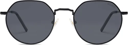 Vista 3 de SOJOS Lentes de sol polarizados de polígono redondos para mujeres y hombres, tonos retro clásicos vintage Hedy SJ1157