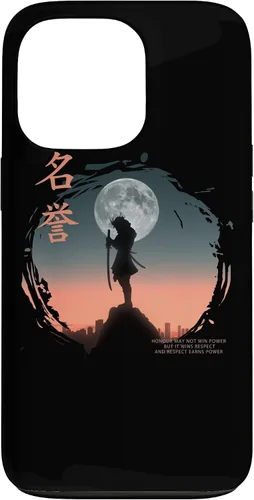 Vista 10 de Futuristic Ghost Samurai in Japanese Retro Cyberpunk Warrior Case for iPhone 17