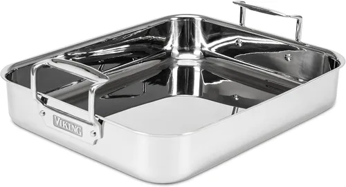 Vista 7 de Viking 3 capas Estante para asar con antiadherente de acero inoxidable, 16 inch by 13 inch