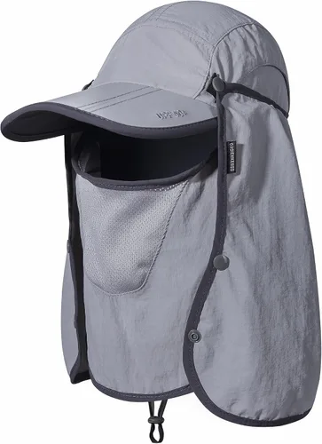 Vista 11 de GADIEMKENSD Sombrero de pesca plegable UPF 50+ 360 para exteriores