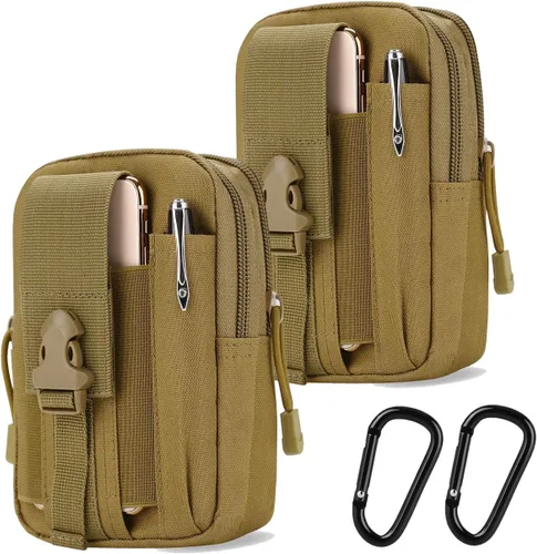 Vista 8 de PHILEX - Bolsa táctica Molle EDC Utility Gadget al aire libre para hombres con cinturón de teléfono clip funda