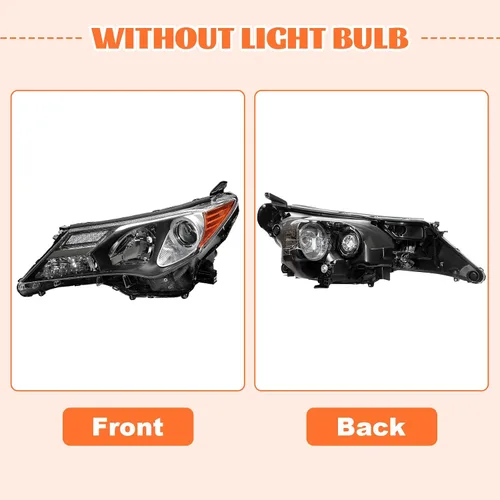 Vista 8 de Para Toyota Rav4 Rav-4 LH 2013 2014 2015 - Lámpara cromada para faros delanteros izquierdos
