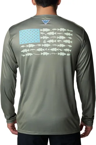 Vista 2 de Columbia Men's Terminal Tackle PFG Fish Flag Ls