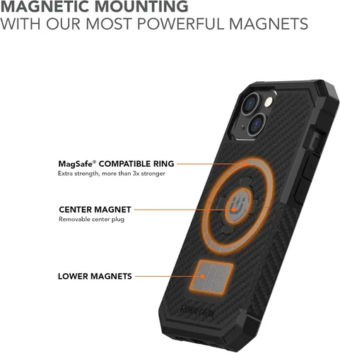 Vista 3 de Rokform - Funda para iPhone 14, Serie Rígida, Magnética Dual, Cubierta para iPhone con RokLock de Bloqueo Giratório, Equipo Protector para Apple