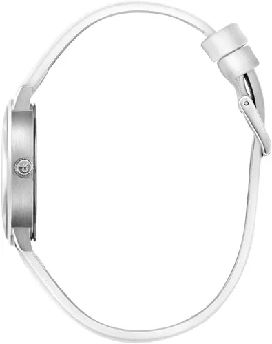 Vista 3 de Calvin Klein K8Q331L2 Posh Reloj de cuero con esfera blanca de 1260in para mujer Movimiento de cuarzo