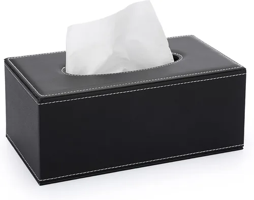 Vista 16 de Sumnacon Cubierta de Caja de Paños Rectangualr Soporte de Caja de Paños Caja de Paños de Lino con Fondo Magnético Caja de Paños Decorativa Beige