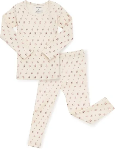 Vista 141 de AVAUMA Conjunto de pijama de algodón para bebés y niñas de 6 meses a 7 años