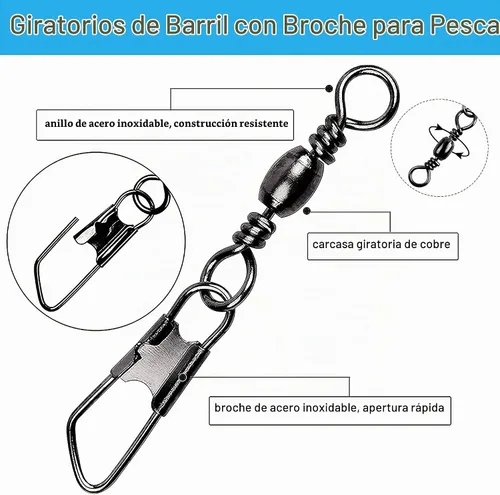 Vista 4 de Kit de aparejos de pesca, 160 piezas de bobbers básicos y ganchos surtidos con círculo de pulpo, ganchos de cebo, pesas de platina, caja de aparejos