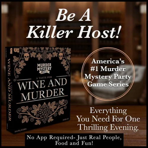 Vista 9 de Murder Mystery Party, A Taste for Wine & Murder, Murder Mystery Party Game to Host Your Own Murder Mystery Night