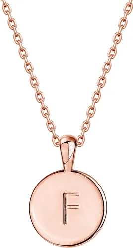 Vista 55 de PAVOI - Collar con dije de letra inicial chapado en oro de 14 quilates para mujer Collar con inicial alfabética de oro