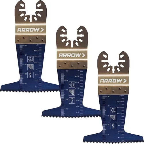 Vista 7 de Arrow OSC104-1 - Hoja oscilante de madera para madera dura, madera, PVC, paneles de yeso, universal, se adapta a la mayoría de multiherramientas