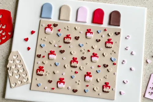 Vista 2 de FIMO Soft & Effect - Arcilla polimérica para modelar horno, 2.01 oz, juego de 8 unidades, colección de tarta de queso de fresa