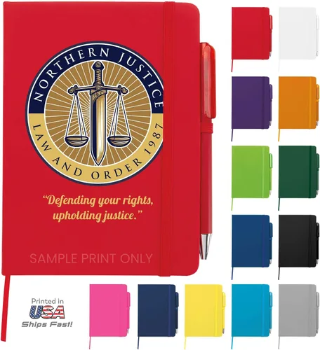 Vista 12 de Cuaderno Diario Personalizado – Cuaderno Personalizado de 5" x 7" (5 x 7 pulgadas) con Nombre, Texto o Logotipo – Diario Personalizado de 100