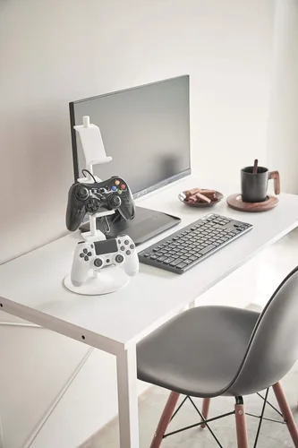 Vista 8 de YAMAZAKI Casa Smart Universal Ajustable Controlador De Juego StandTitular Del Controlador - Acero