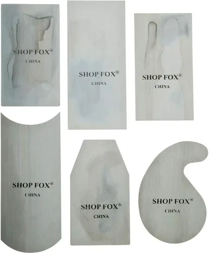 Vista 2 de Shop Fox D3294 - Juego de raspadores, 6 piezas, color blanco