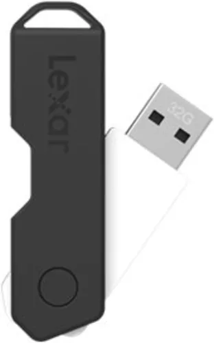 Vista 3 de Lexar JumpDrive TwistTurn2 - Unidad flash USB 2.0 de 128 GB, color negro (LJDTT2-128ABNABK)