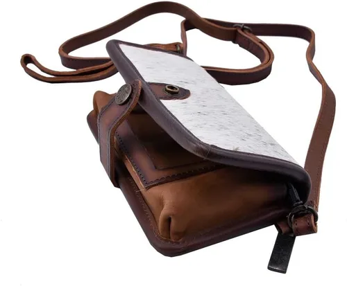 Vista 5 de STS Ranchwear Crossbody Wallet Ladies Leather Handbag Cowhide