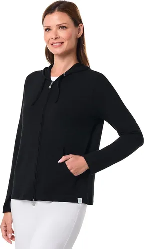 Vista 2 de Sudadera con capucha para la costa, de Coolibar, para mujer, UPF 50+, protege del sol