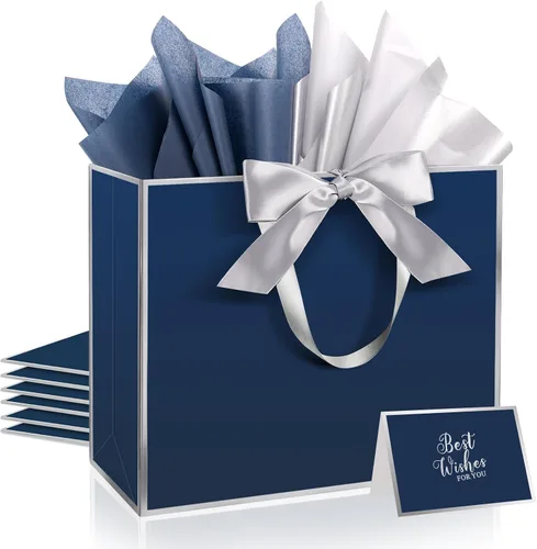 Vista 28 de Ethhqu Bolsas de regalo grandes con asas