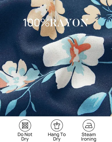 Vista 5 de ZESICA - Vestido corto con cuello en V cruzado para mujer, estampado floral bohemio, con vuelos, acampanado, vestido de verano 2024 para la playa